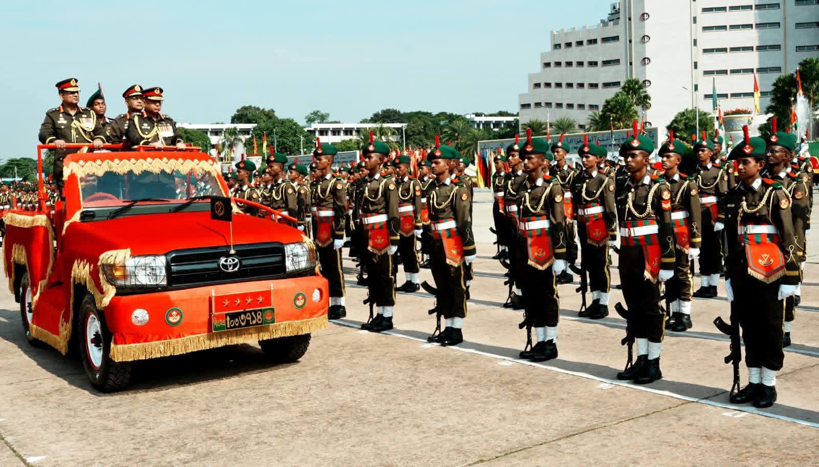 চট্টগ্রামে, বাংলাদেশ মিলিটারি একাডেমিতে ৮৯ তম কোর্সের রাষ্ট্রপতি কুচকাওয়াজে সেরা ক্যাডেট ইসরাক